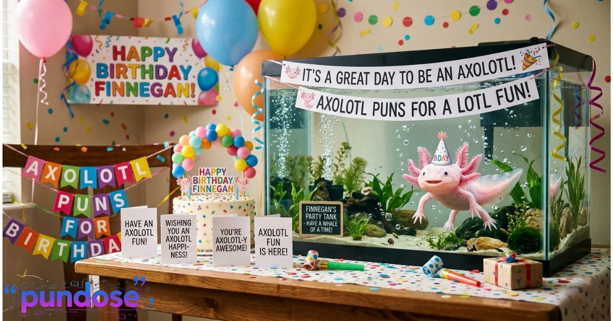 Axolotl puns for birthday