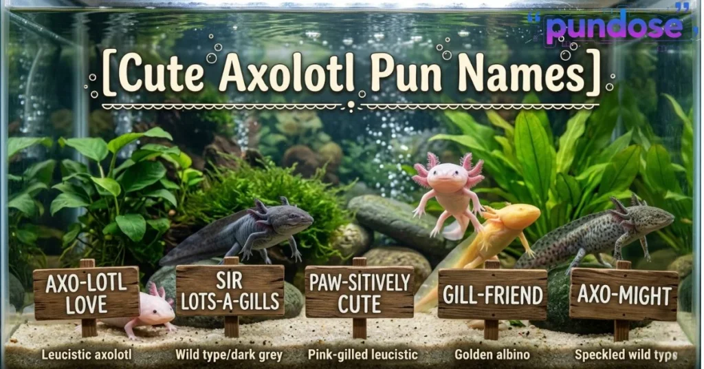 Cute Axolotl Pun Names
